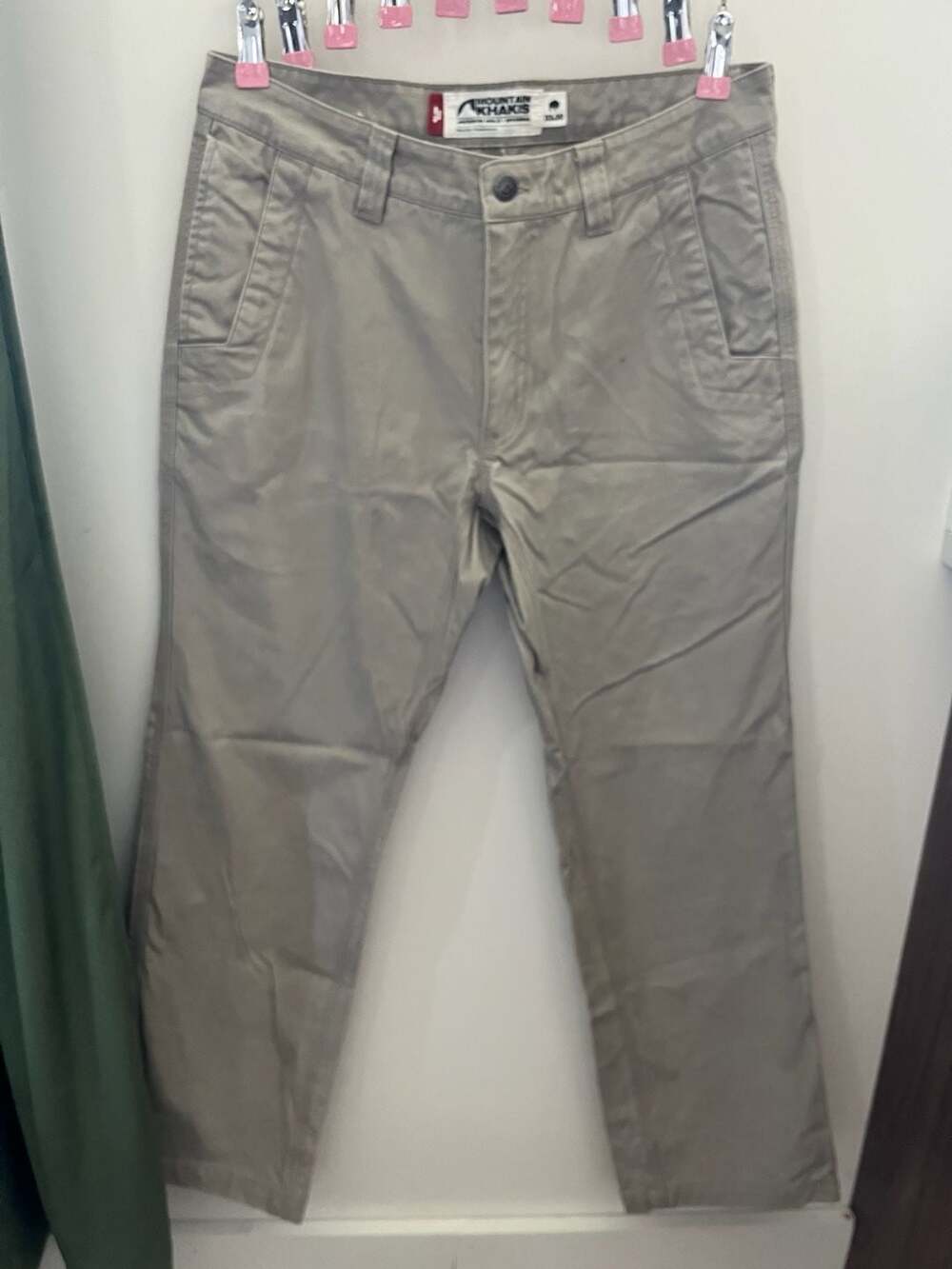 Mountain Khakis Slim Fit Pants Size 33x30 Beige Cotton